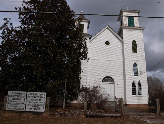 The Lexington Presbyterian Church was built in 1893 and was on the Georgia Trust for Historic Preservation's "Places in Peril" list in 2014. (Photo/Sarah White)