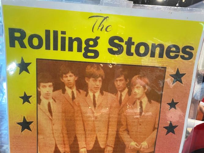 This poster, promoting a 1965 Rolling Stones concert at Georgia Southern, is displayed at G Brand BBQ. The poster was contributed by Chuck Brooks, who was a member of the fraternity sponsoring the concert. G Brand is located in the building where Brooks’ father and grandfather operated an automobile dealership. (Photo/Dink NeSmith)