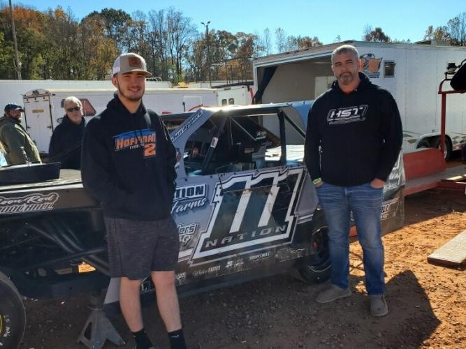 Tanner Nation (left) and his father Adam enjoy racing against each other on dirt tracks around Northeast Georgia and the neighboring states. (Submitted Photo)