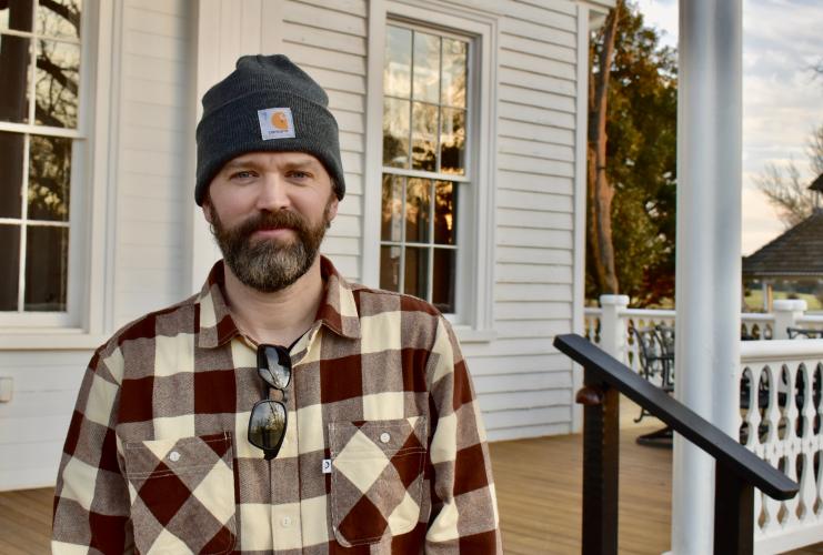 Jesse Collier and his family run the wedding venue, Cloverleaf Farm, located in Arnoldsville.  He hopes that creating a yearly liquor licensure for wedding venues will not only benefit his family's business, but the community.  (Kate Hoffman/The Oglethorpe Echo)