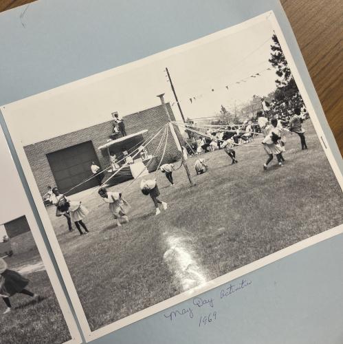 Students participate in the maypole tradition on May Day at the Oglethorpe  Consolidated School in 1969. (Submitted Photo)