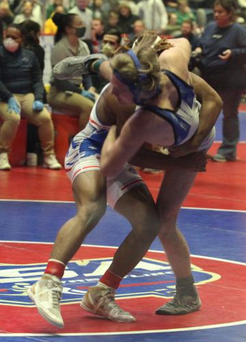 Shane Watson won the 138-pound weight class and finished his  career as a two-time state champion. (Donny Faust/Submitted Photo)