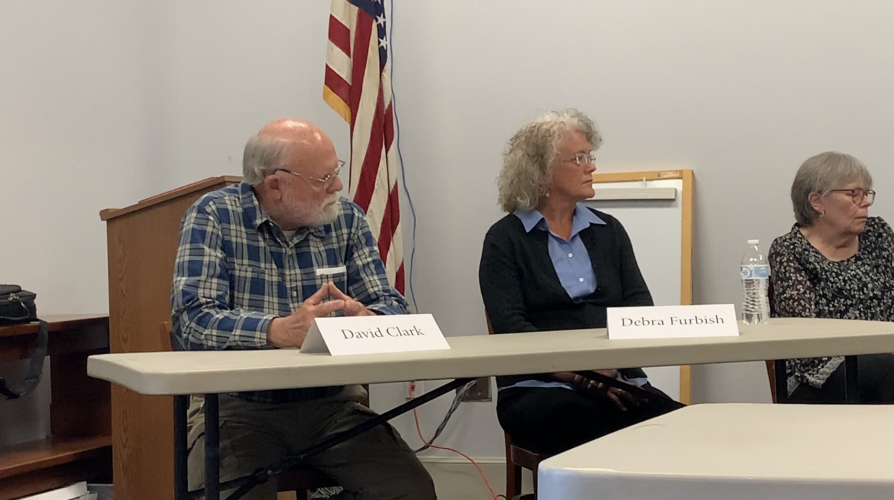 David Clark and Debbie Furbish, who participated in a public forum, are the candidates in District 3. Clark is the incumbent. (Katherine Lewis/The Oglethorpe Echo)