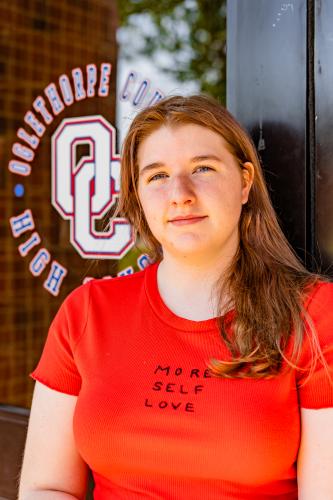 Trystyn Hovey, the STAR Student at OCHS, plans to continue working on her novel while she attends the University of West Georgia next year. (Photo/Jack Casey)