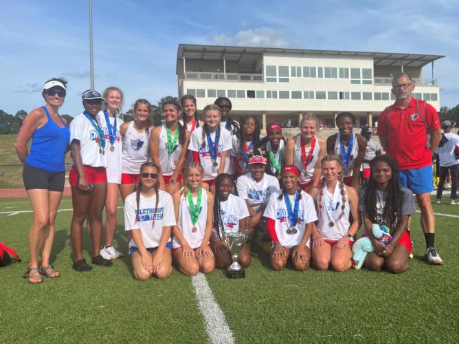 The OCHS track team fresh off its second straight state title. (Submitted Photo)