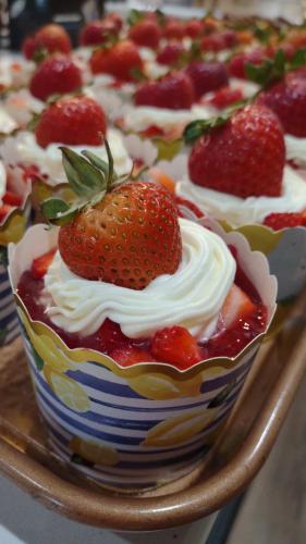 Last week's cupcakes flavors included strawberries and cream. They were delivered Thursday afternoon and sold out at Crossroads Odds and Ends by Saturday afternoon, owner Randy Patman said on Facebook. (Submitted Photo)