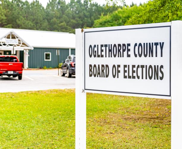 Residents can vote early for the runoff, starting at 8 a.m. Monday, June 13, at the Oglethorpe County Board of Elections, which is at 41 Fairground Road in Lexington. (Photo/Jack Casey)