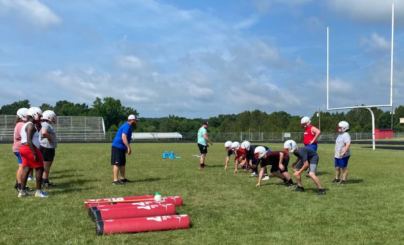 The Oglethorpe County football team is going through summer practices, which sometimes includes participating in 7v7 tournaments. (Photo/Thomas Ehlers)