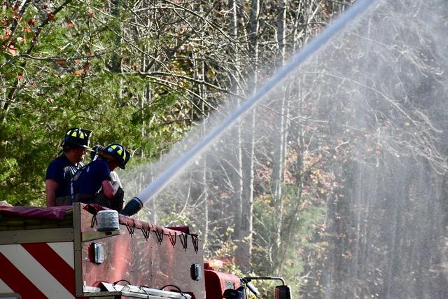 Fire departments can draft water from a static source, including pools and ponds, which is demonstrated by Oglethorpe County Fire and Rescue in this exercise at Hawks Lake. (Submitted Photo)