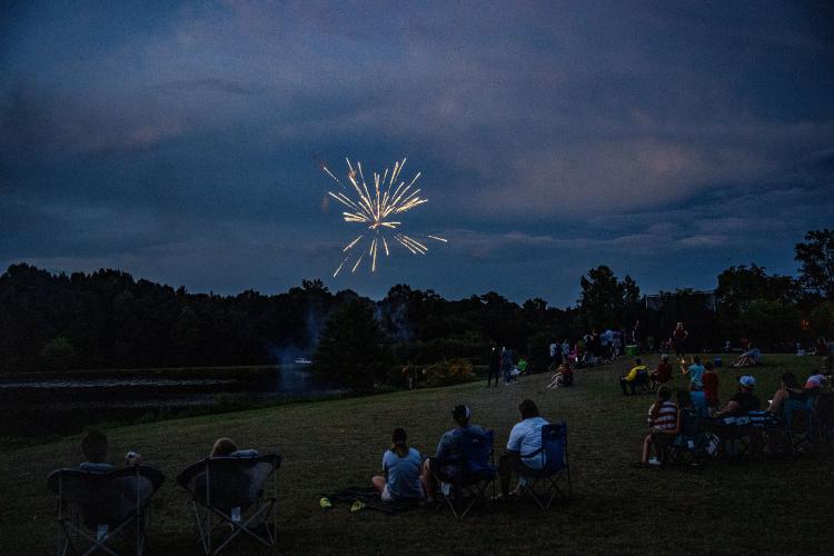 Oglethorpe County’s Fourth Annual Independence Day Celebration at Bryan Park culminated with a fireworks display on Monday. There were also vendors, inflatables and concessions. (Photo/Jack Casey)