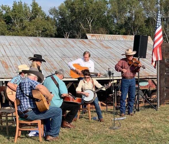 The Branded Cowboy Church Wranglers provide the music for the Branded Cowboy Church, which meets monthly at Double H Ranch in Smithonia. (Submitted Photo)