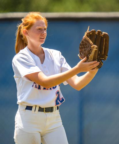 Senior Cayla Gibson had two hits to help the OCHS softball team improve to 8-1 with a 10-2 victory over Clarke Central on Monday. (Photo/Jack Casey)
