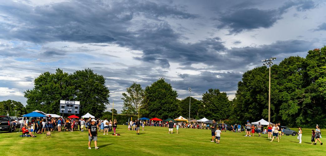 Bryan Park is filled with families and others who took part in Community Day on Saturday. (Photo/Jack Casey)