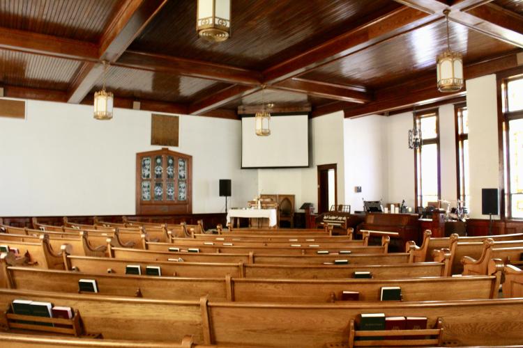 Many of the Booth-Moore family members attend the Carlton Baptist Church in Oglethorpe County. The church, which has been moved three times since its founding over a century ago, has about 40 active members. (Lily Baldwin/The Oglethorpe Echo)