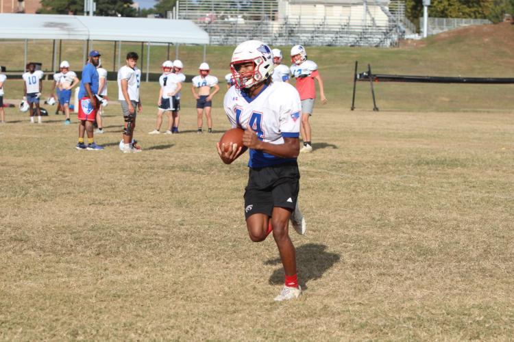 Senior defensive back/wide receiver Michael Fleming has three interceptions and blocked two field goals this season. (Photo/Kyle Soto)