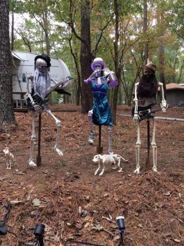 Halloween decorations at the Watson Mill Bridge State Park Haunted Campground in 2018. (Submitted Photo)