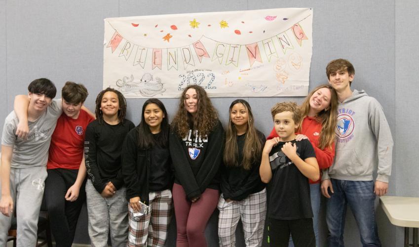 There were smiles all around for those who attended the library’s first Friendsgiving last week. (Katie Tucker/The Oglethorpe Echo)