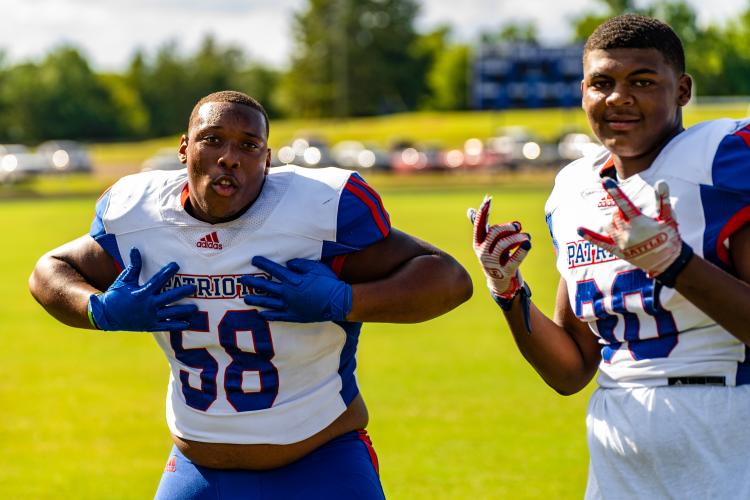 (Jack Casey/The Oglethorpe Echo) Standout seniors KB Bonds (58) and Jayland Richardson (30) made their college decisions last week. Bonds committed to Point University and Richardson signed with Central Georgia Technical College.
