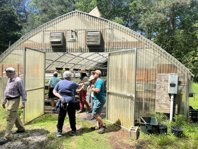 “We do tours throughout the year – people love getting out on the farm because you’re immersed in nature and it’s beautiful.” Tanner Biggers, the nursery manager, said. This was after he guided a group of people throughout Beech Hollow Farms Property.(JACK RHODES/THE OGLETHORPE ECHO)