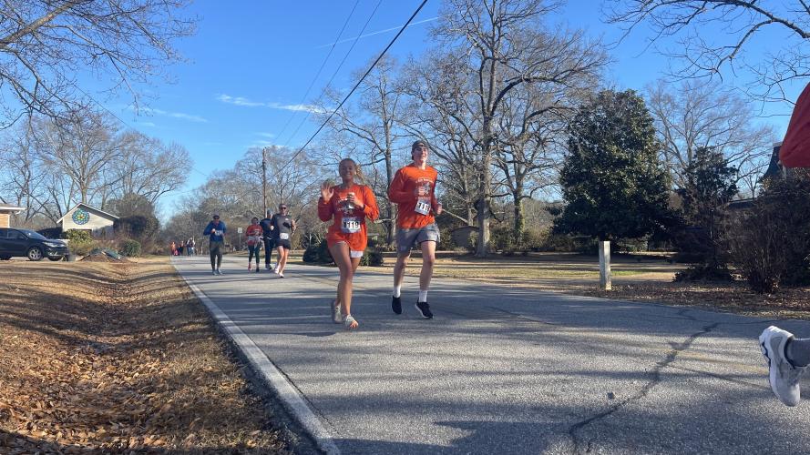 The Snowflake 10K in January kicked off the Firefly Race Trail series, which includes the Maxeys Model Mile 5K on April 29. (Olivia Shapiro/The Oglethorpe Echo)