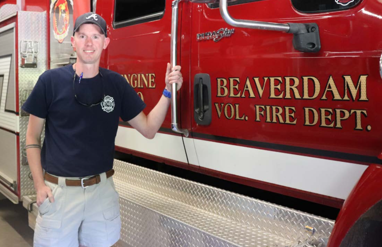 Cody Gibbs, the assistant chief of the Beaverdam Volunteer Fire Department, joined the department in 2019 after driving past the station on his way to work. (JULIANNA RUSS/THE OGLETHORPE ECHO)