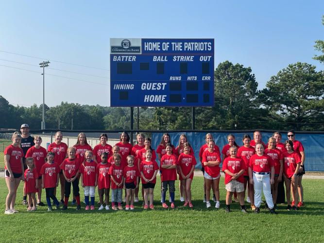 Oglethorpe County High School girls basketball and softball coach Brianna Dickens has had a busy summer running youth camps for both sports.(SUBMITTED PHOTOS)