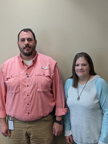Angela Jackson (right) will replace her husband James "Junior" Jackson (left) as Oglethorpe County's E911 Director effective September 25th. Evan Smoak/The Oglethorpe Echo.