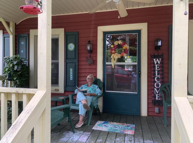 Sonja Armour, owner of the Chicken Coop Bed ’n Breakfast in Crawford, said most of her visitors come for University of Georgia football games. She opened the bed and breakfast in 2011. (Grace Mains/The Oglethorpe Echo)