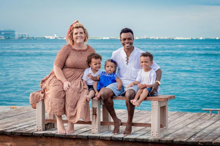 (Submitted Photo) Williamson Sintyl, who survived a 2010 earthquake that devastated Haiti, his wife, Sharla, and their three children (Tevin, 6, Kai, 4, and Sidonie, 3) live in Lexington.