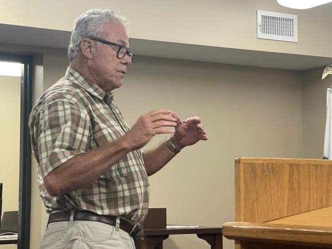 CAITLIN DOWNING/THE OGLETHORPE ECHO  David Kidd, the Oglethorpe County representative on Advantage Behavioral Health System’s Community Service Board, said support from the Board of Commissioners could help the group receive funding.