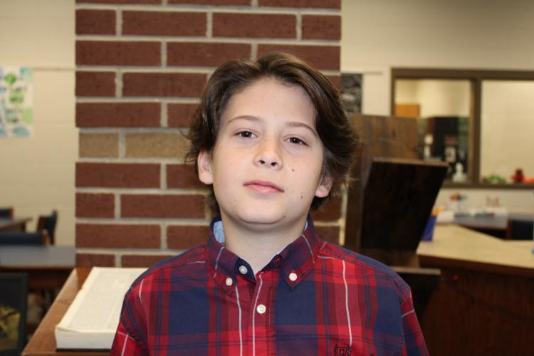 “The scholarship means a lot to me. I’ve planned with dedication and hard work to get it, said Zachary Wilson. “I plan to honor it by getting good grades and staying out of trouble.” (Caleb Baldwin/The Oglethorpe Echo)