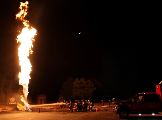 The Beaverdam Volunteer Fire Department participated in a pressurized container fire control course hosted by Butch McDuffie, chief of the Shiloh Volunteer Fire Department in Danielsville, on Nov. 18. Multiple departments attended the eight-hour course, which took place at Beaverdam station and at Oglethorpe County High School.