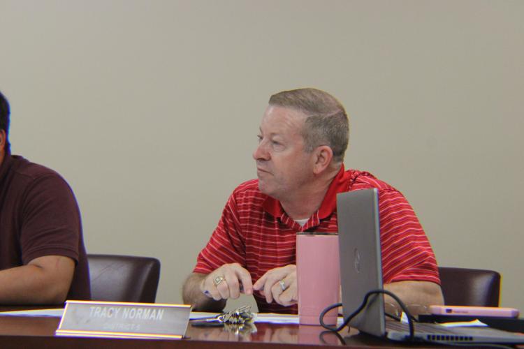 CAITLIN DOWNING/THE OGLETHORPE ECHO Commissioner Tracy Norman, who represents District 5, grew up in Oglethorpe County, near the Wilkes County line. He’s in his second term and fifth year on the County Commission.