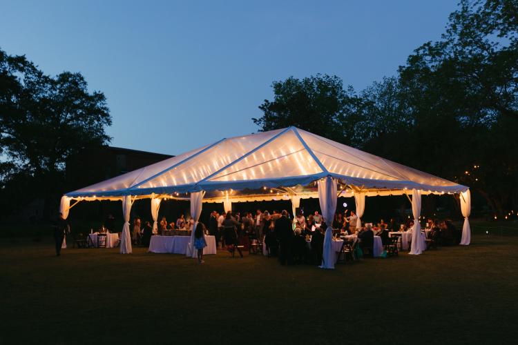 Weddings at The Gillen House include space to accommodate more than 100 guests. Co-owners Edward Toledano and Cynzia Sanchez were able to hold a test run when they hosted a wedding for Sanchez’s daughter last spring. (Submitted Photo)