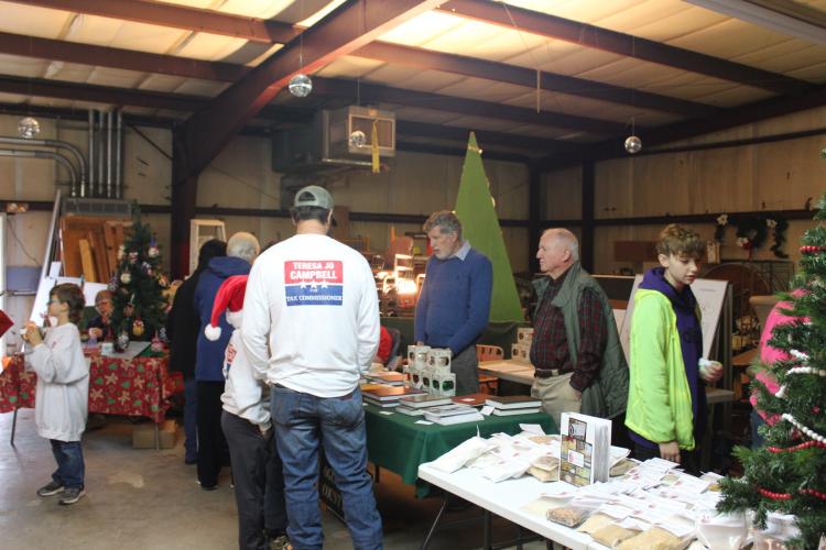 The Macon Coil building hosted Christmas in Oglethorpe in December, despite renovations not being complete. The market, which was held inside and outside the building, featured vendors, live music and food. (Lily Reid Aldrich/The Oglethorpe Echo)
