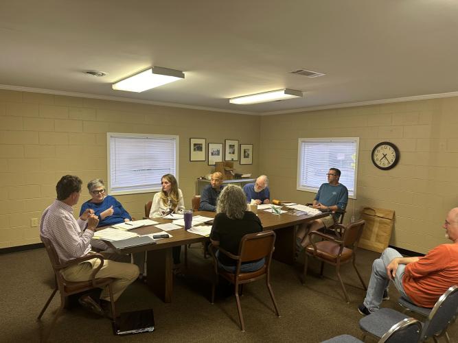 The Lexington City Council gathers for its monthly meeting on March 14, 2024, where it discusses the agenda set by Mayor Craig Snow. (Tyler Lary/ The Oglethorpe Echo)