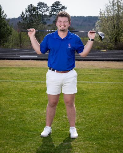 Senior golfer Cole Horsley at team picture day. (Submitted Photo)