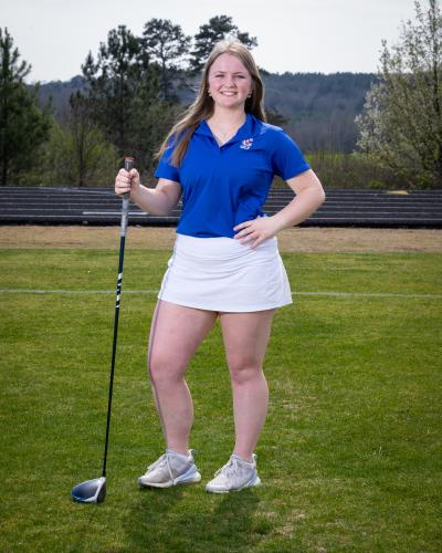 Junior golfer Sofia Horsley at team picture day. (Submitted Photo)