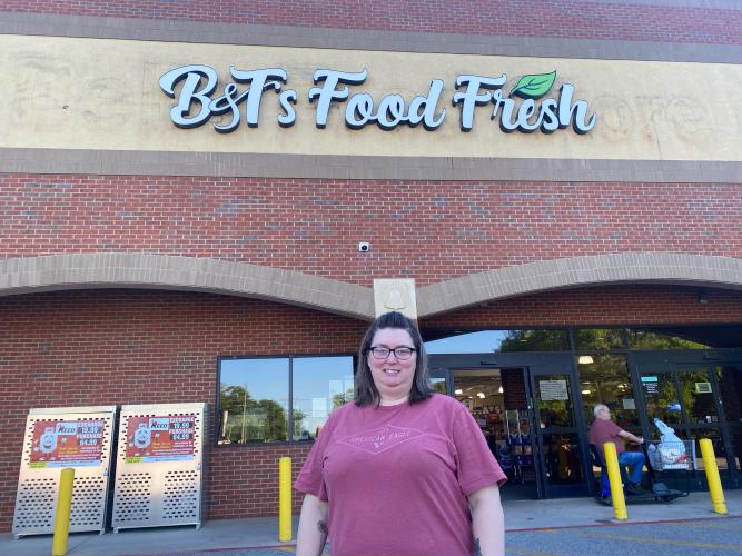 Tammy Watkins, store manager, B&T's Food Fresh Market. (Dink Nesmith/The Oglethorpe Echo)