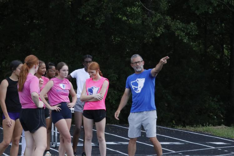 Despite losing some big points scorers this season, head coach Tim Stoudenmire is hopeful about his team's chances at the 2024 meet. (Torin Smith/The Oglethorpe Echo)