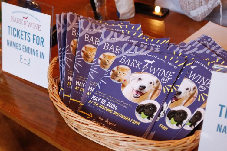 The Bark &amp; Wine is MOAS’ largest fundraiser of the year, and it features live music, wine, a raffle and an auction. (Torin Smith/The Oglethorpe Echo)