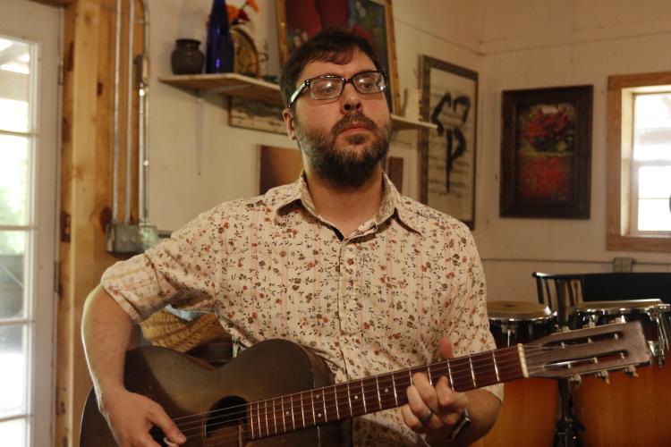Jef Whatley will perform his first solo concert in seven years when he plays at Oglethorpe Fresh on Saturday, May 18. Whatley moved to Oglethorpe County from Athens last August. (Torin Smith/The Oglethorpe Echo)