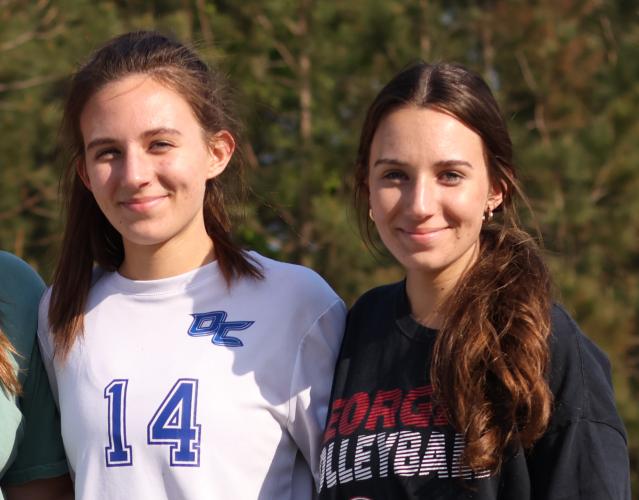 Emily Forschler and Madeleine Forschler played under their father Erich, who was coach of both the girls and boys soccer teams in 2024. (Emily Dozier/The Oglethorpe Echo)