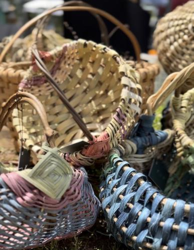 Two Basketeers joins the Marigold Market weekly with hand made products for sale. They hand make baskets of different varieties including size and color. (SUBMITTED PHOTO)