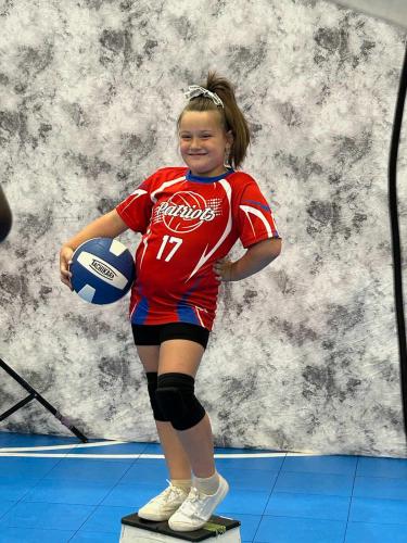 Bella Snow poses for her individual team picture on the inaugural 8u team. (Submitted Photo)