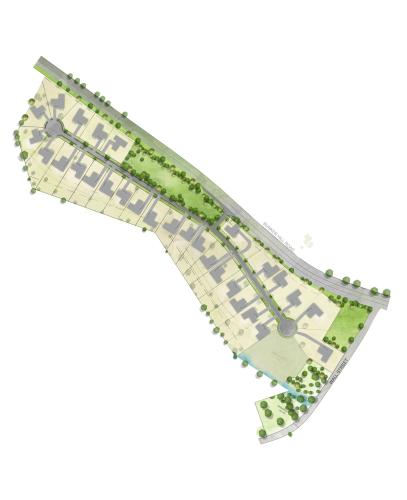 The layout of the 29 single-family home development in Crawford. The first few homes will be completed in the coming weeks. (Submitted Photo)