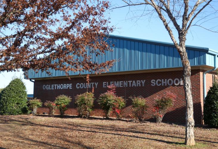 Oglethorpe County Elementary School is one proposed location for the future school-based Health Center in Oglethorpe County, pictured on Tuesday, Dec. 12, 2023. With the opening of a new joint primary and elementary school building, the elementary school building will be repurposed. (Cassidy Hettesheimer/The Oglethorpe Echo)