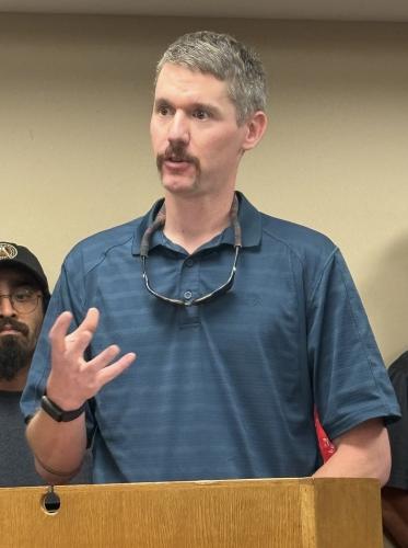 Cody Gibbs, assistant chief of the Beaverdam VFD, said the decision to leave Oglethorpe Consolidated Fire and Rescue won’t impact the automatic aid agreements the station has with surrounding stations. (Andy Johnston/The Oglethorpe Echo)