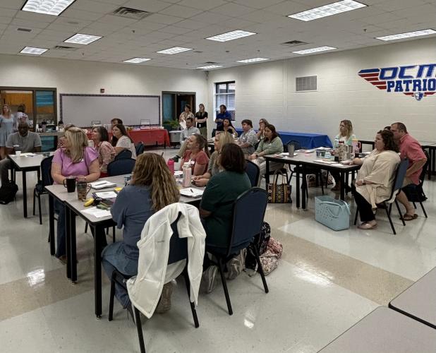 The Oglethorpe County School System hired 22 new employees for various positions. They recently attended the new employee orientation in advance of the first day of school, which is Thursday, Aug. 8.  (Submitted Photo)