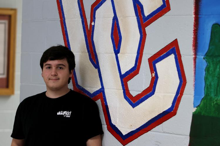Nathan Wilson, who will attend Georgia Tech this fall, was chosen as a finalist for the 2024 Questbridge scholarship. He hopes to intern with Microsoft while at Georgia Tech. (Jim Bass/The Oglethorpe Echo)